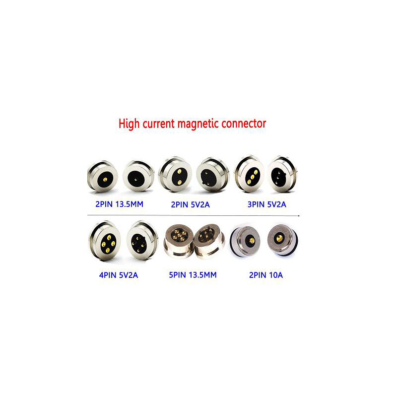 2pin/3pin/4pin/5pin/6pin Magnetic male & female pogo pin connector for LED
