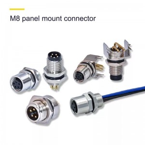 m5 m8 m12 m16 m23 connector 2 3 4 5 6 8 12 17 pin IP68 waterproof panel mount mold wire adapters connector