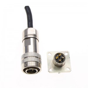 4 Pin C Series industrial bayonet circular connector