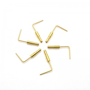 brass plug & sockets pin---Right angle ending