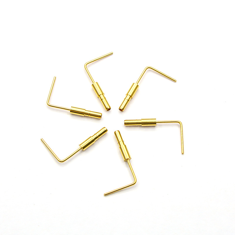 brass plug & sockets pin---Right angle ending